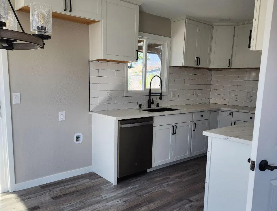 A newly renovated kitchen cleaned to move-in condition